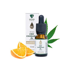 Reines CBD Cannabis-Öl 5% + Orangenaroma - 12 ml